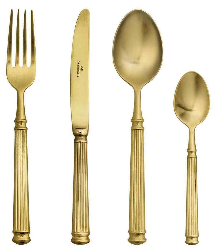 Posate da tavola dorate Immagine del prodotto 