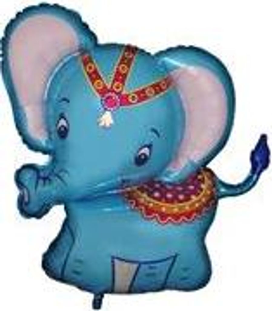 Folienballon 24 - Elefant (blau)