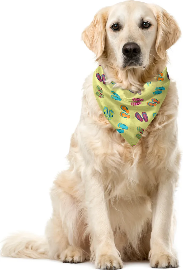 Bandana per Animali ABAKUHAUS 40x40 cm - Motivo Pantofole Colorate