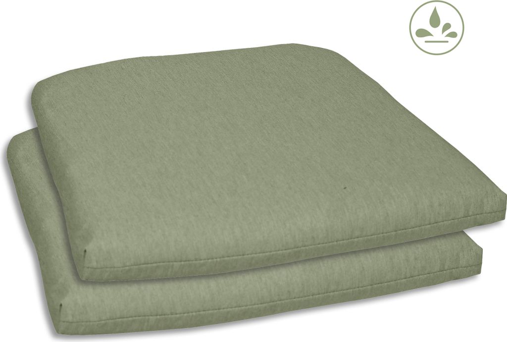 GO-DE Textil, Sitzkissen Selina, 2er Set, Farbe: hellgruen, Produktbild 