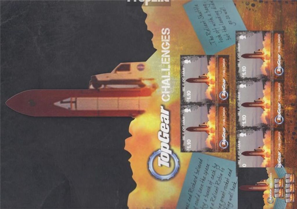 Briefmarken GB - Isle of Man 2011 Mi 1741Fb-1742Fb Folienblatt (kompl.Ausg.) postfrisch TV Magazin TopGear