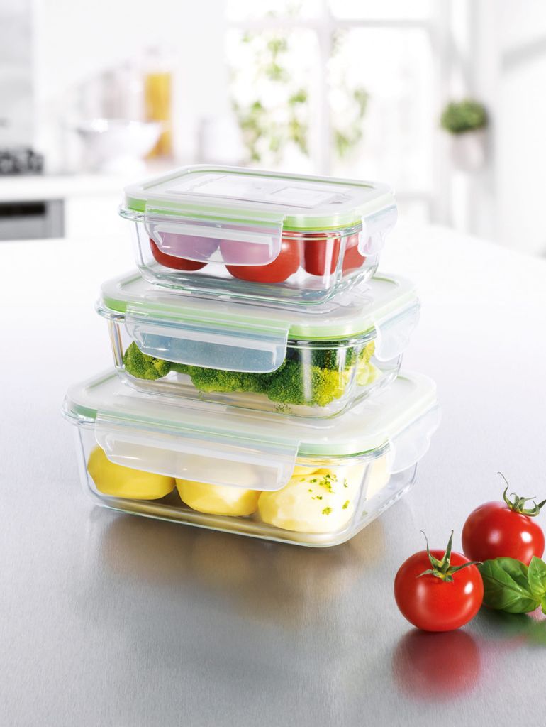GOURMETmaxx Glas Frischhaltedosen Klick-it 4er Set geeignet Produktbild 24
