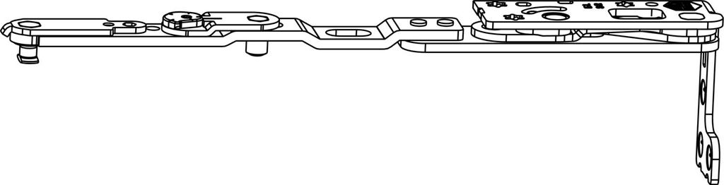 MACO Drehbandarm POWER Holz/PVC FT30 13V FFB 255-1400 silber rechts (217695)