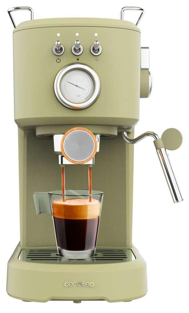 Cecotec Espresso-Kaffeemaschinen Power Espresso 20 Retro Green