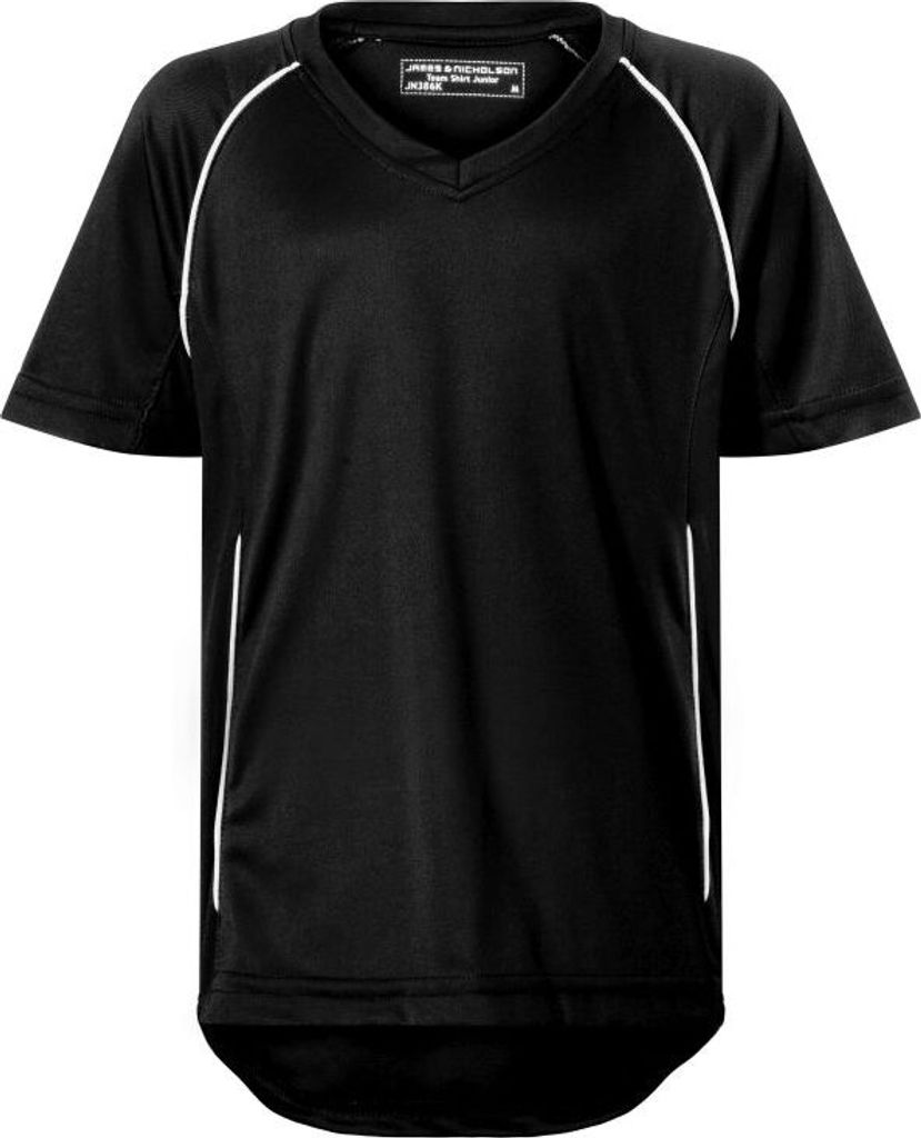 Team Shirt Junior Funktionelles Teamshirt black/white, Gr. XS