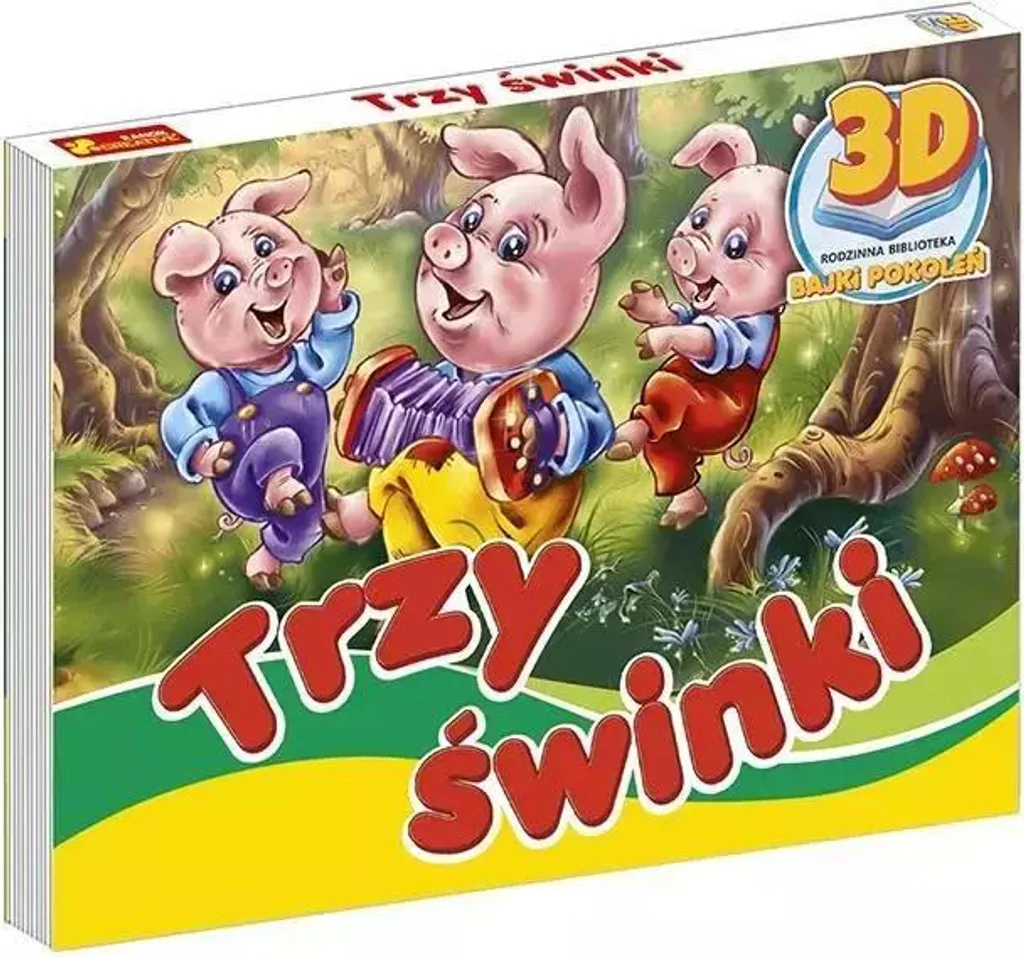 Livre Conte Animé 3D Les Trois Petits Cochons : Finitions Premium Pro