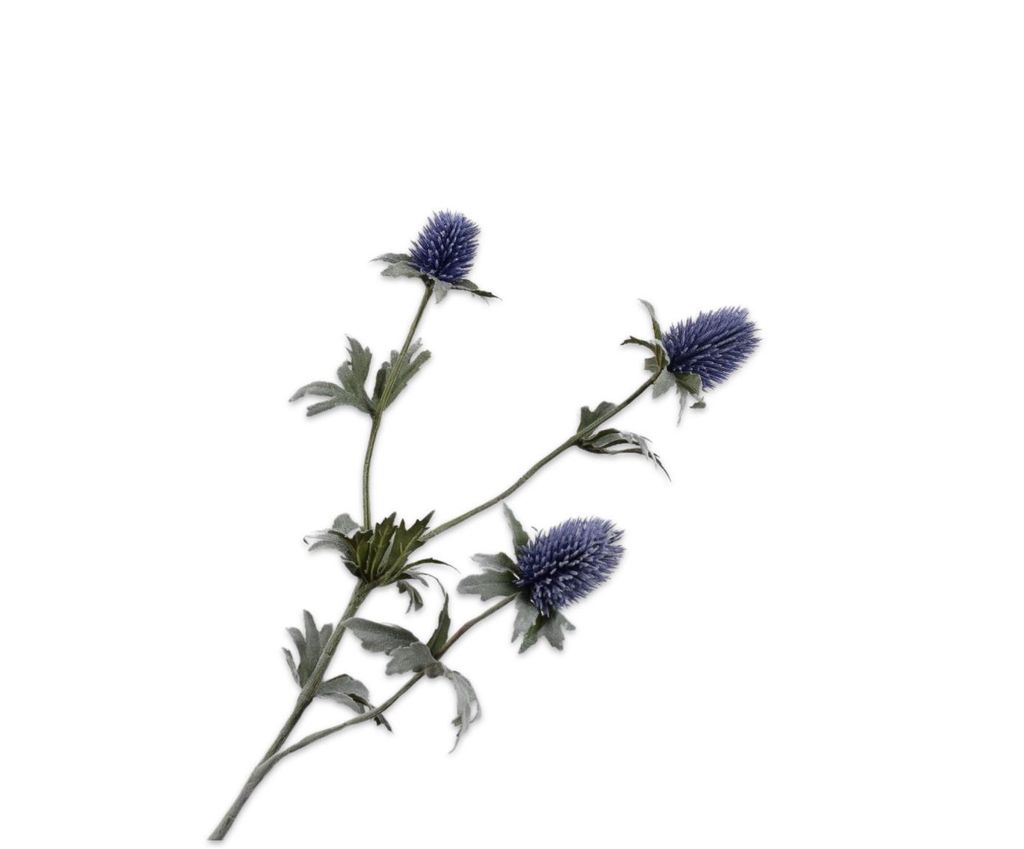 Silk-ka Kunstblume - Seidenblume Distelzweig Lila 78 cm Produktbild 