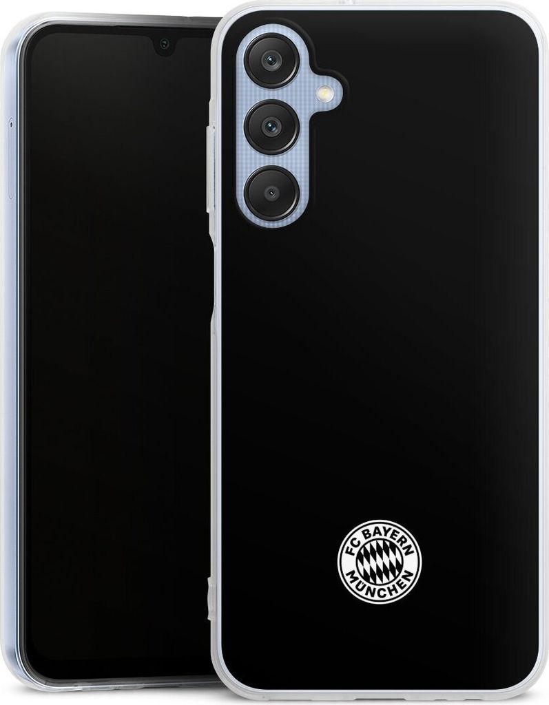 DeinDesign Handyhülle für Samsung Galaxy A25 5G Silikon Hülle Case Smartphone Schutzhülle FC Bayern München FCB Offizielles Lizenzprodukt