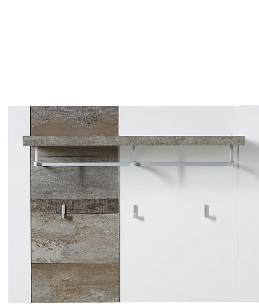Panneau de Finition Latéral pour Armoire MATEO 25089 Blanc et Bois
