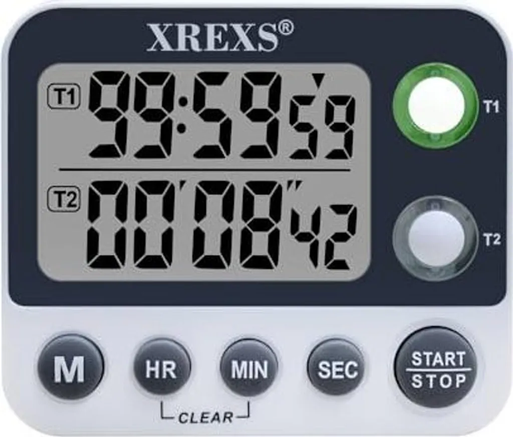 Timer Digitale XREXS Beige - Allarme Potente e Magnete Forte