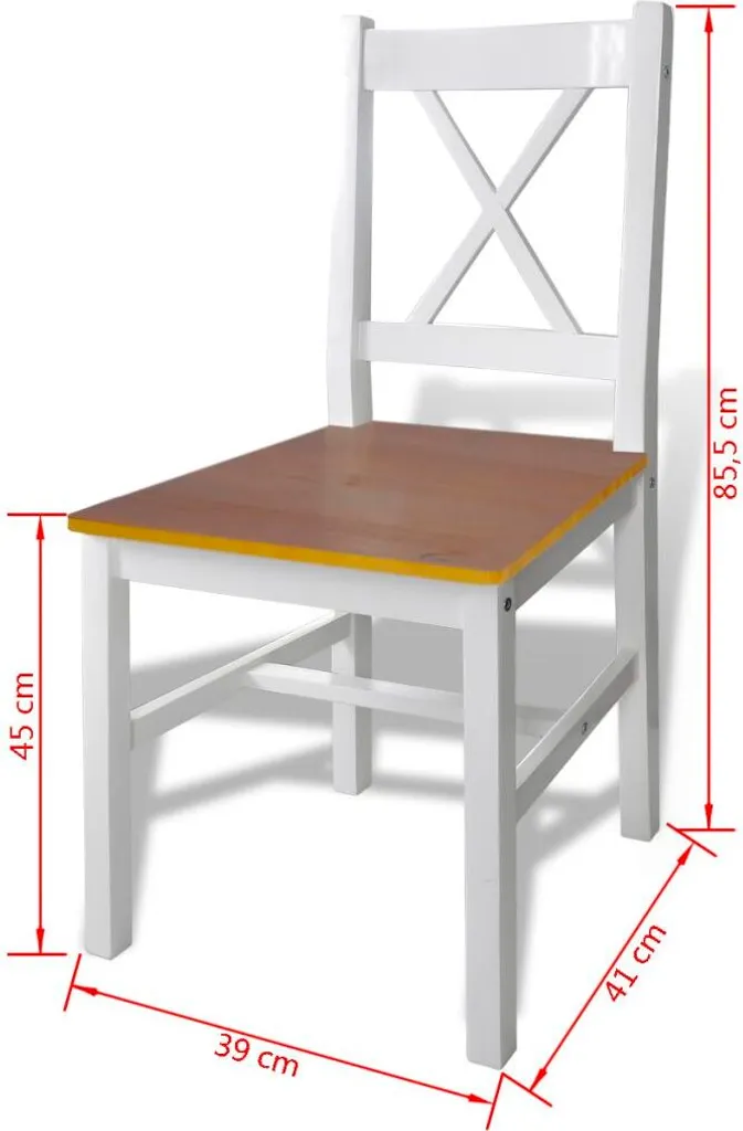 Ensemble de table à manger bicolore 5 pièces marron et blanc - 12