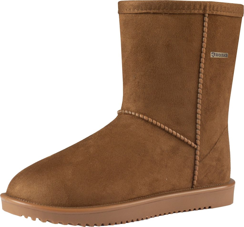 HORKA Woolley Outdoor Stiefel Wildleder/Pelzimitat Braun Größe 37