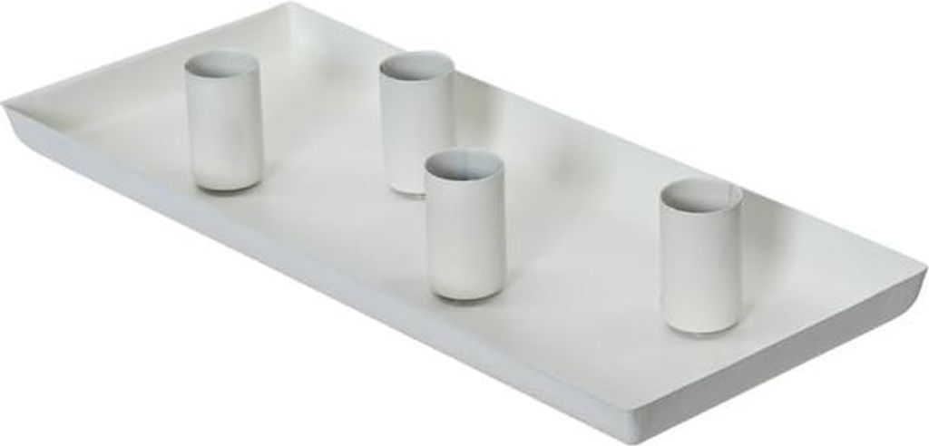 Kerzenhalter für 4 Stabkerzen - ca. 12 x 29 x 4 cm