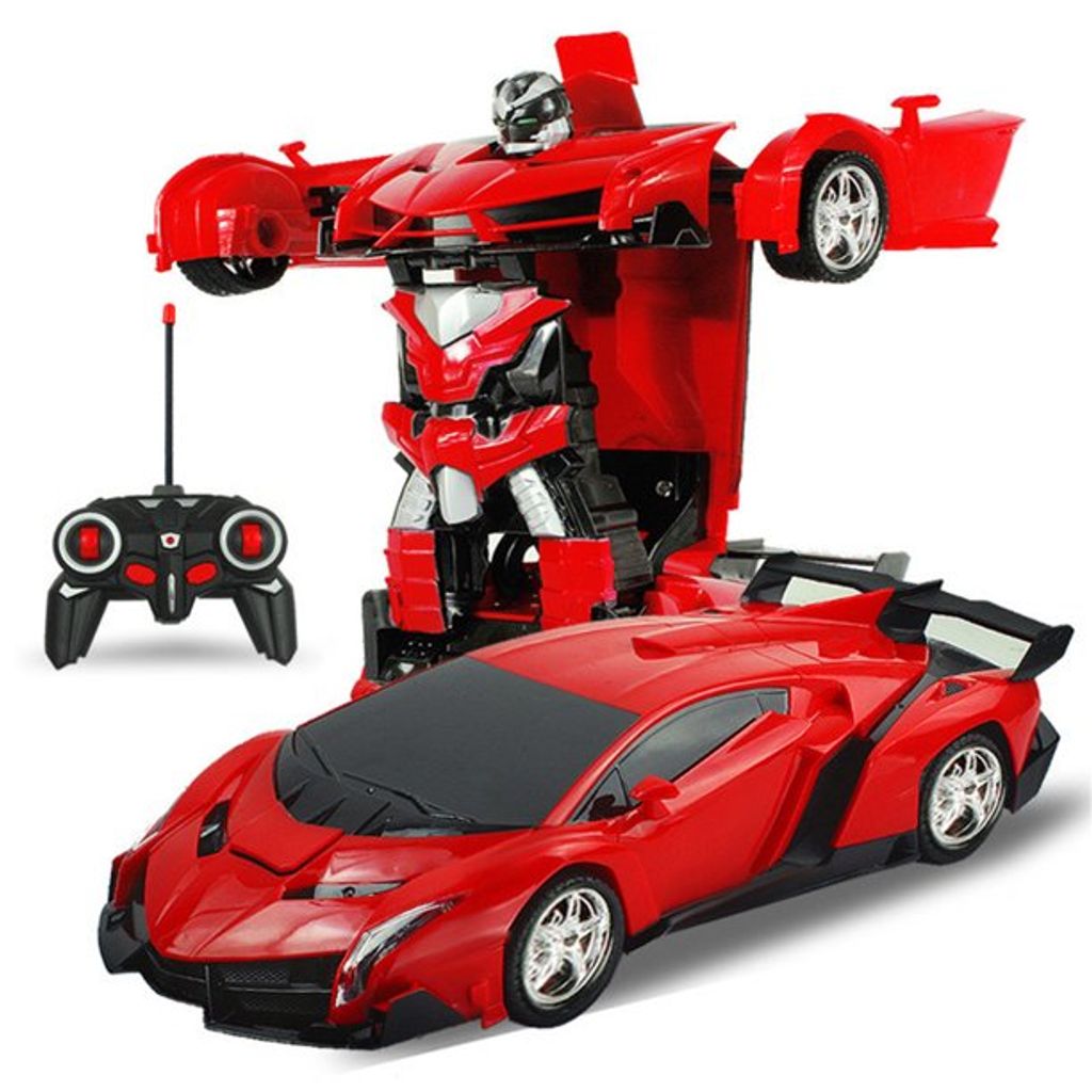 Kinde Transformer Auto Rennauto Roboter Spielzeug Licht Autobots Fernbedienung