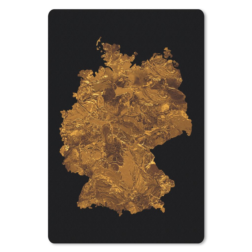 MuchoWow Mauspad Mousepad Karte - Deutschland - Farbe 40x60 cm - Mousepads - Maus Mat - Pad - Mausunterlage - Schreibtisch Accesoire
