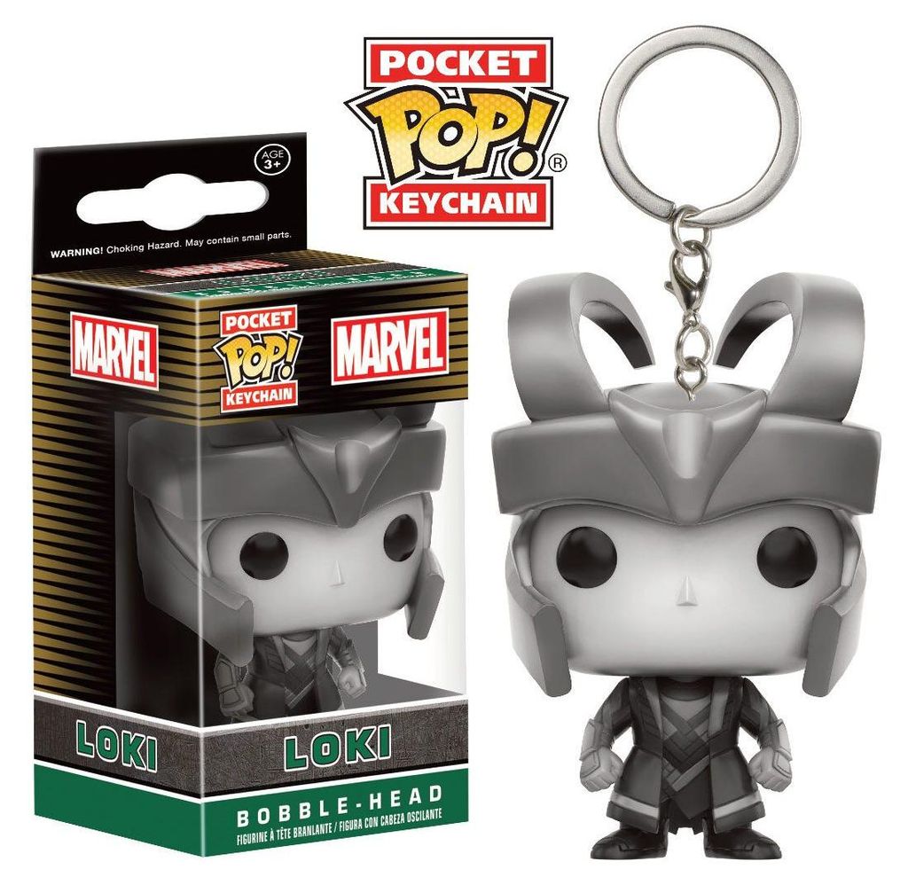 Funko POP! Keychain - Marvel Comics - Loki (B&W) Produktbild 