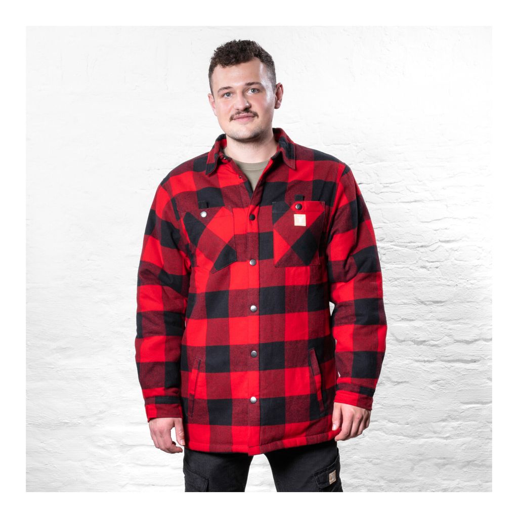 STIER Heavy Lumber Jacket bci Baumwolle L buffalo plaid red