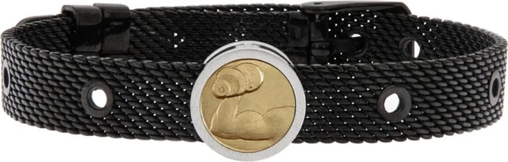 Bracciale Talent Jewels TJA-1-11-01-2-235 Nero Acciaio - Eleganza Uomo