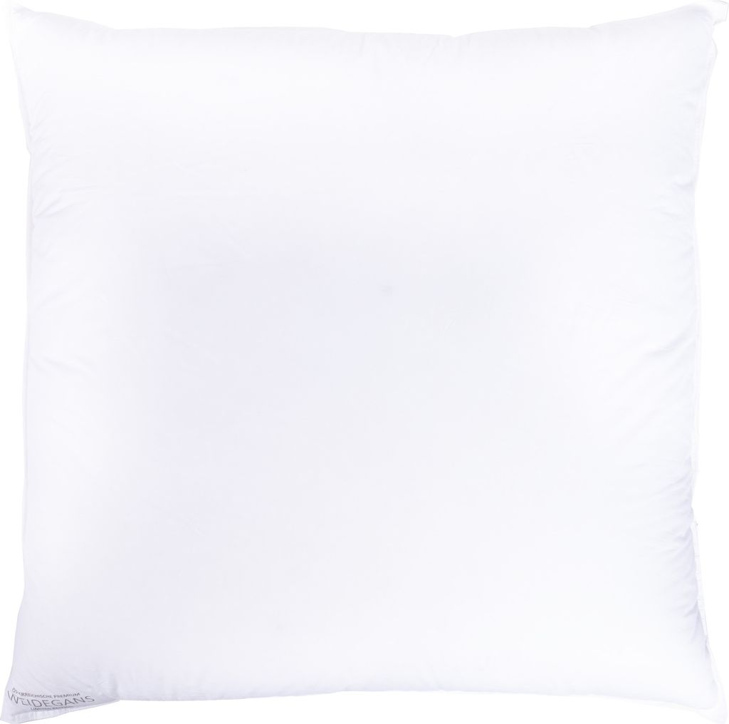 Sanders-Kauffmann Premium Weidegans 3-Kammer Kopfkissen 80 x 80 cm Dreikammer Kopfkissen mit stützenden Eigenschaften