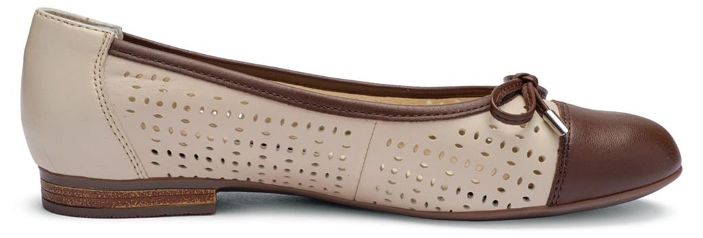 Ara 31344-03 SARDINIA, Ballerina in Beige für Damen, Größe 41