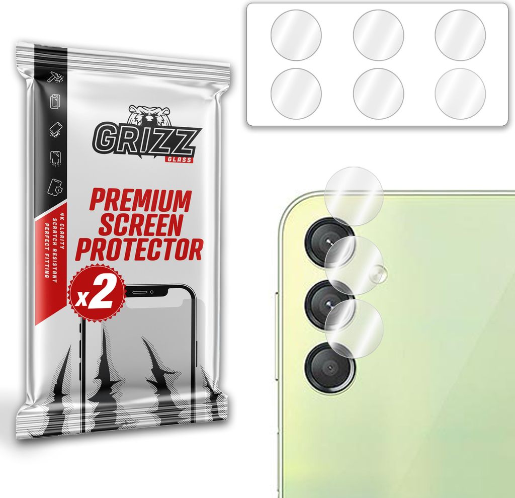 GrizzGlass Samsung HybridGlass Kameraglas für Galaxy A24 4G