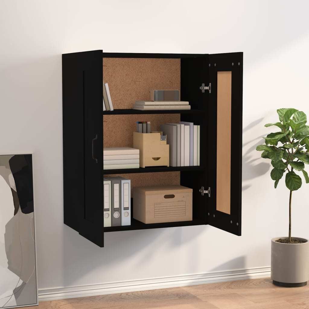 "Winter Sale" Kommoden - Schwarz Hängeschrank Schwarz 69,5x32,5x90cm DE8982377