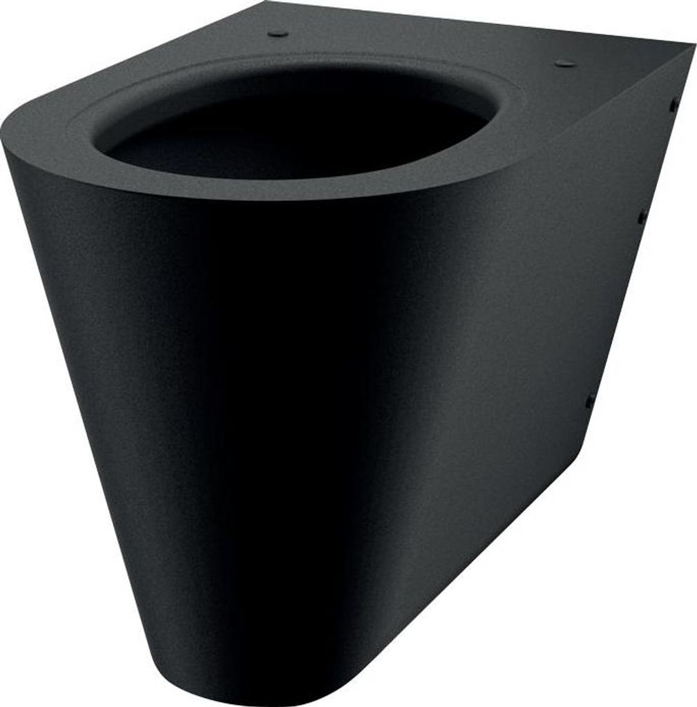Delabie WC S21 S wandh. Anschluss von hinten Edelstahl matt schwarz