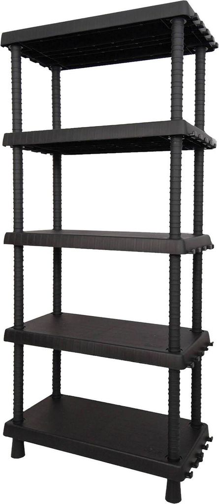 Dastrolog Outdoor-Garderobe, Outdoor-Regal, Mehrzweckschrank mit 3 Regalen, 100 % Italy, Anthrazit, 72 x 35 x 165 cm