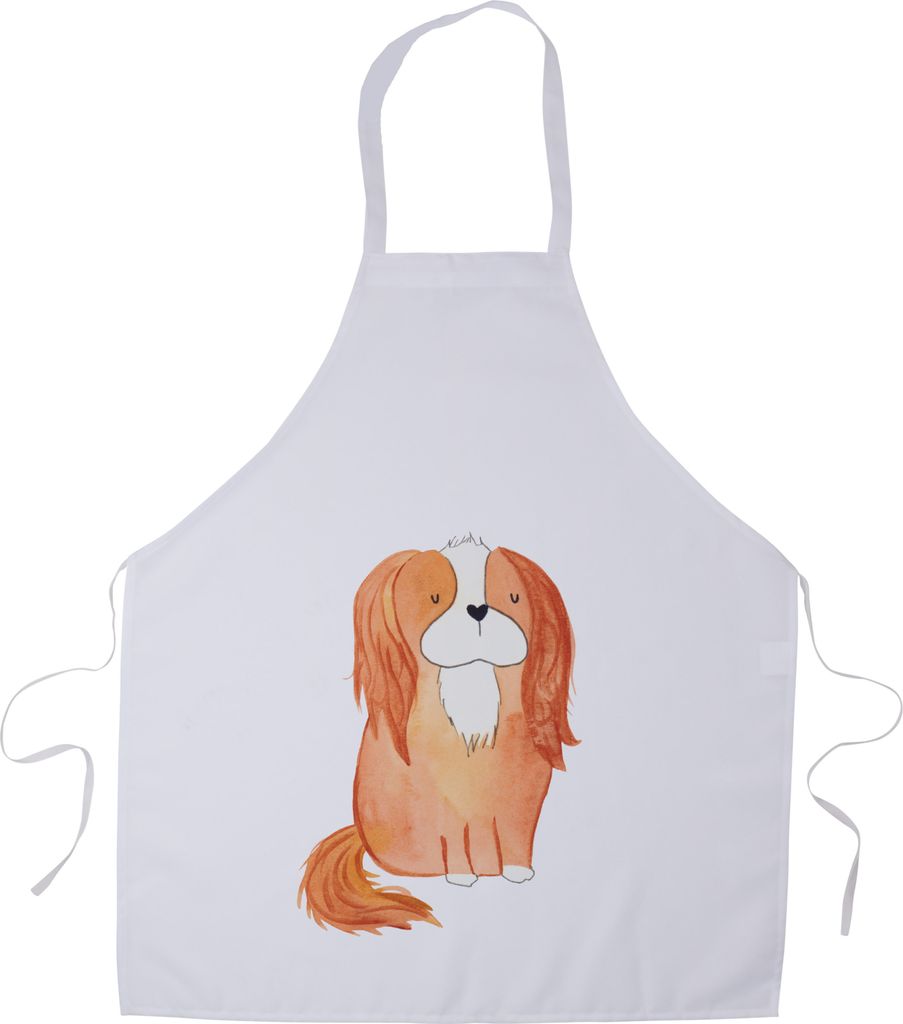 Mr. & Mrs. Panda Küchenschürze Hund Cavalier King Charles Spaniel - Weiß - Geschenk, Grillschürze, Schürze, Sprüche, Schlappohren, Arbeitssch...