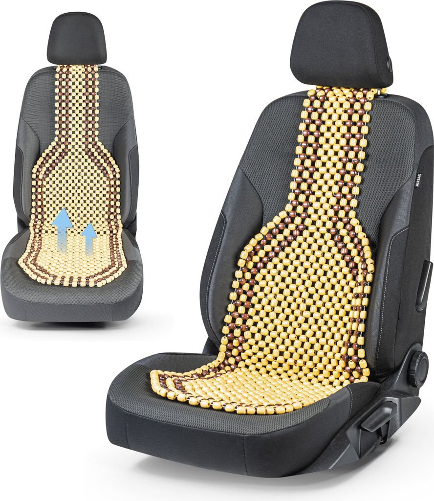 CarComfort Sitzaufleger aus Holzperlen Classic natur, 13550 Produktbild 