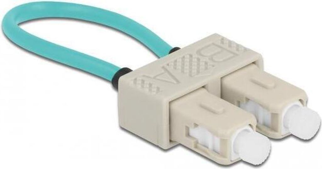 LWL Loopback Adapter SC OM3 Multimode beige für Netzwerktests