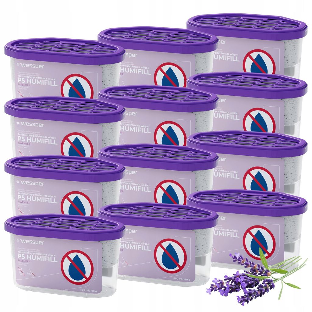 Wessper HUMIFILL P5 12x 400 ml – Luftentfeuchter mit Produktbild 