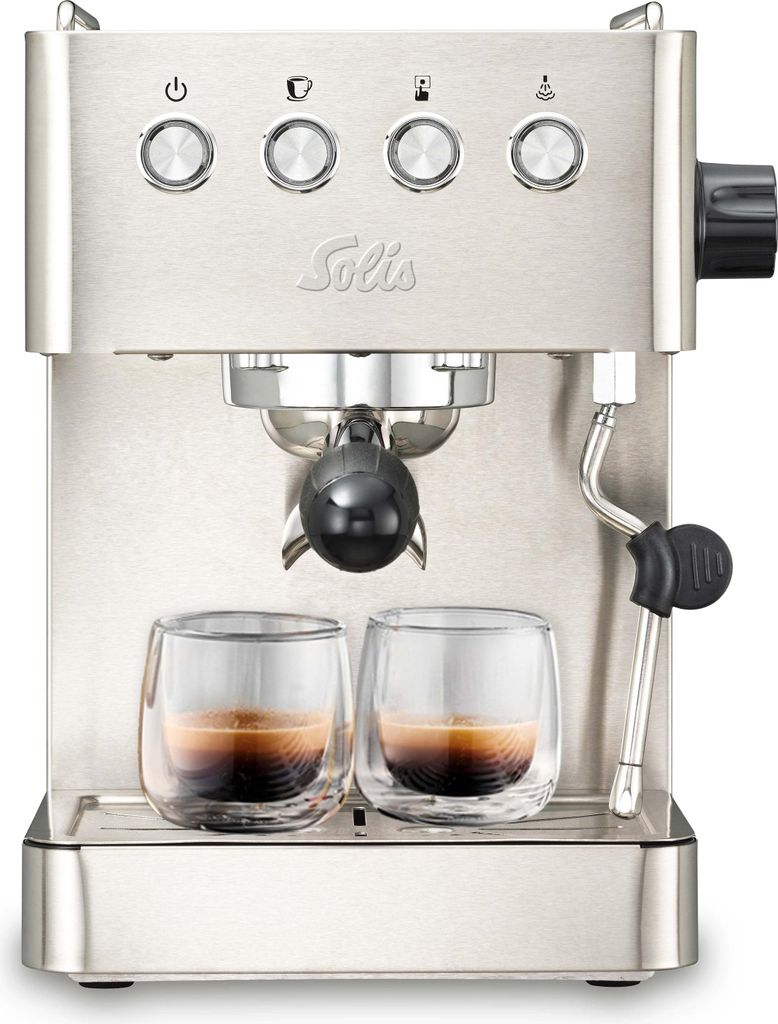 Solis Siebträger Kaffeemaschine Gran Gusto, 58 mm Siebträger, 15 Bar, Wassertank