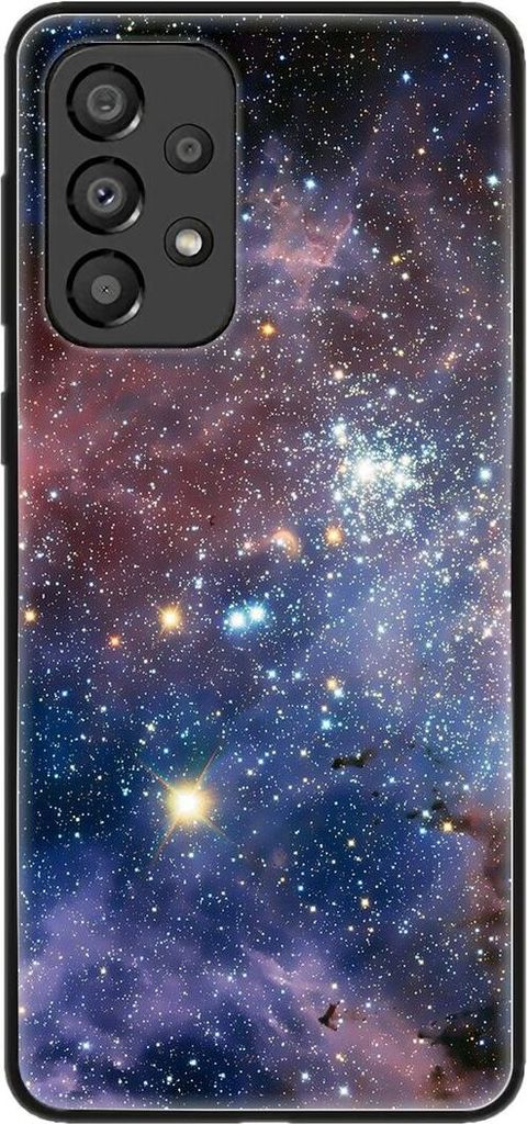 König Design Hülle kompatibel mit Samsung Galaxy A33 5G Kunststoff Soft Handyhülle - Handy Case Universum