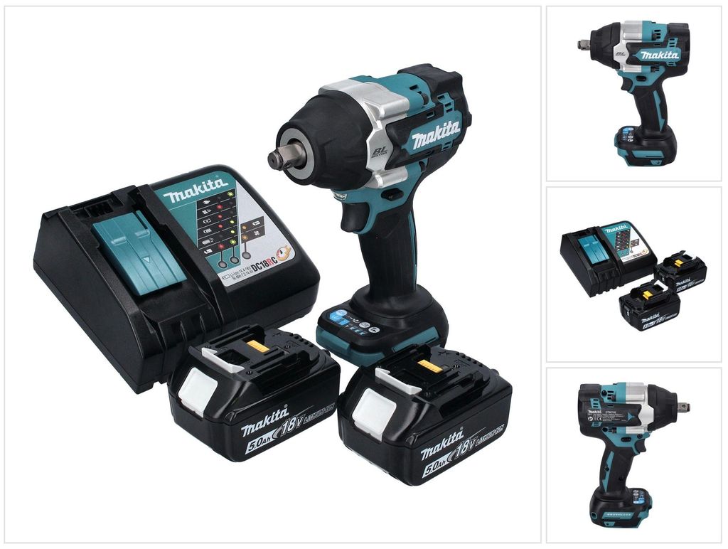 Makita DTW 700 RT Akku Schlagschrauber 18 V 700 Nm 1/2" XPT Produktbild 