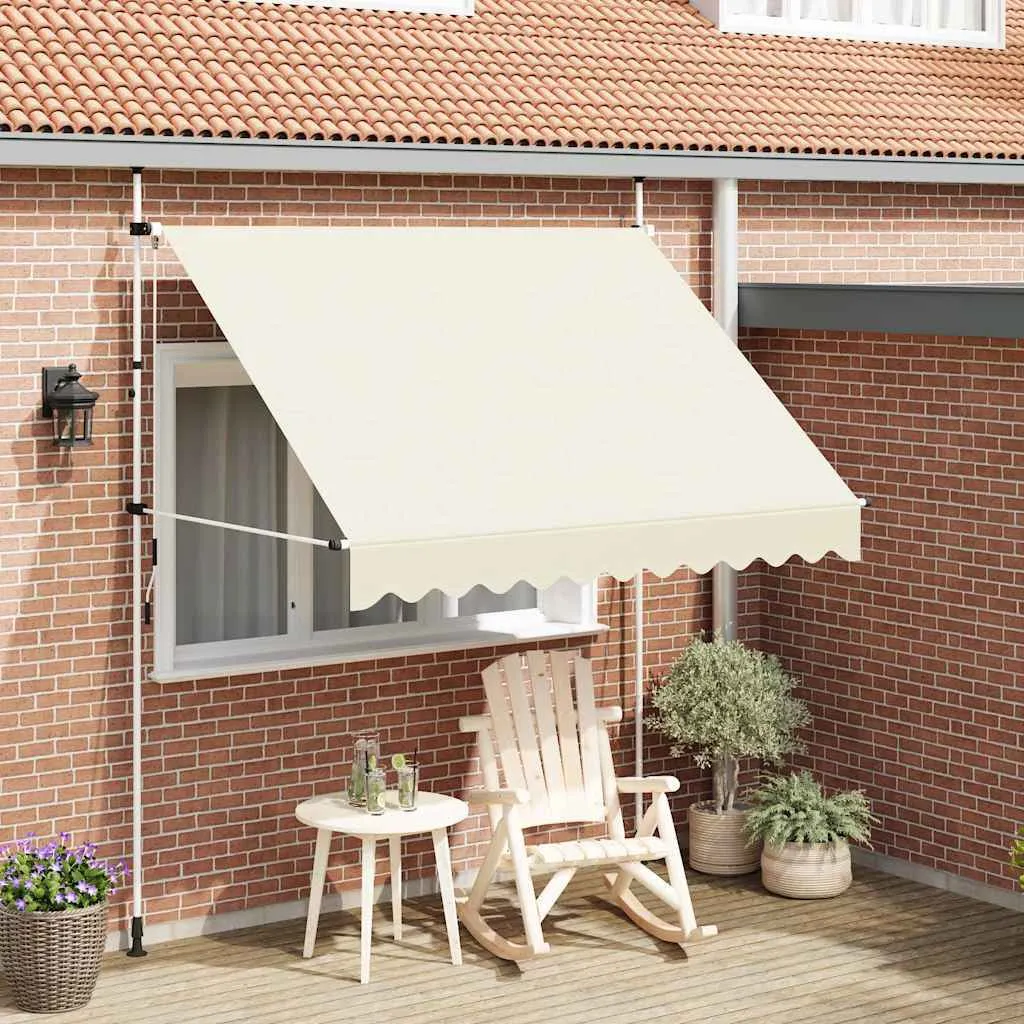 Maison Exclusive - Tenda da Sole Retrattile Manuale 250 cm Crema