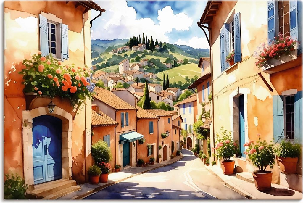 ARTland Leinwandbild Leben wie in Italien Größe: 60x40 cm