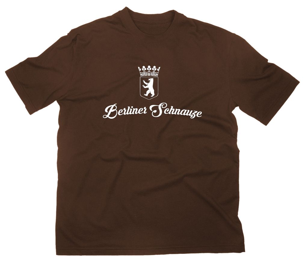 Styletex23 T-Shirt Berliner Schnauze, braun, XXL