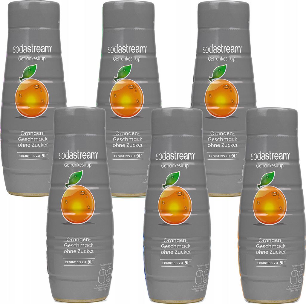 Sodastream sciroppo all'arancia senza zucchero, 440 ml, 6 Immagine del prodotto 