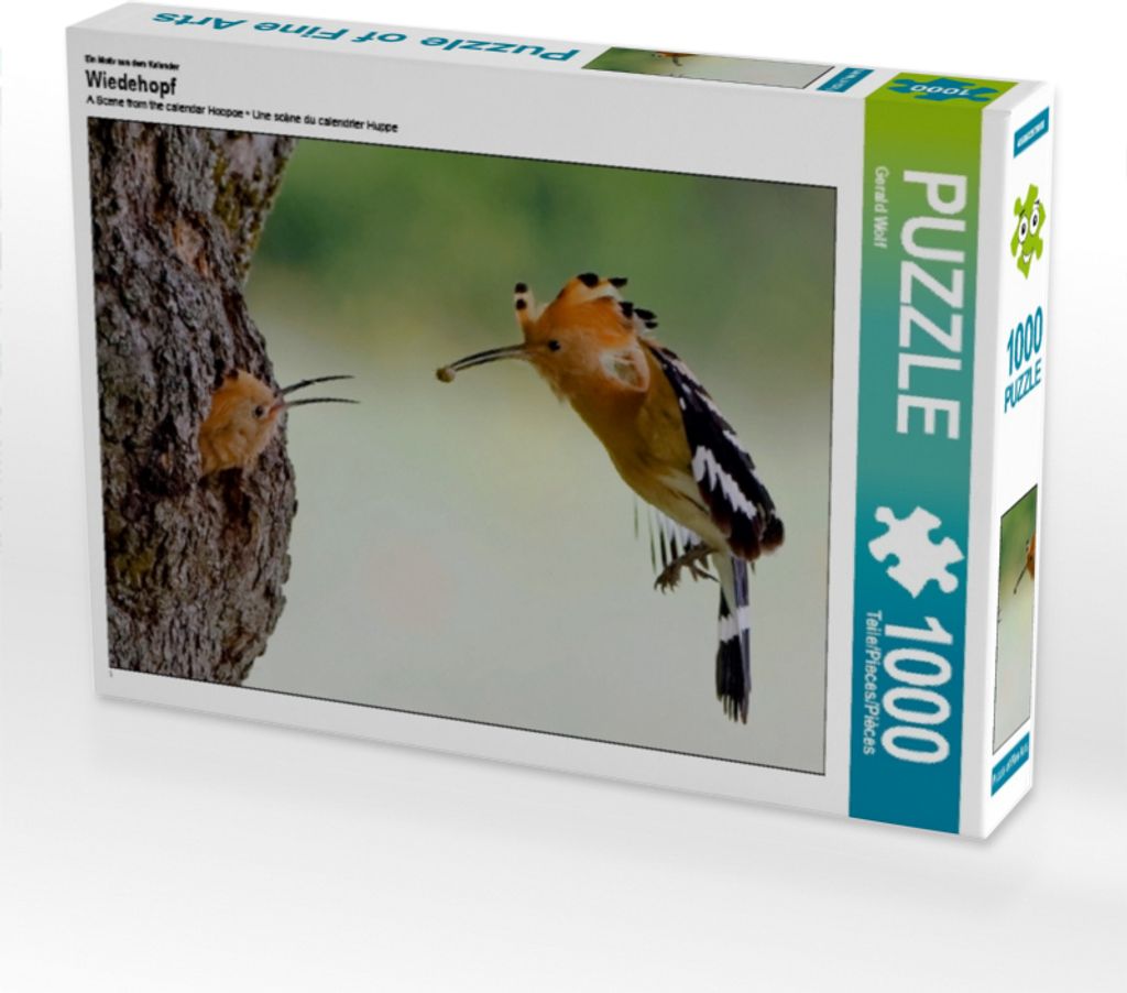 Calvendo Ein Motiv aus dem Kalender Wiedehopf 1000 Teile Puzzle quer 640x480mm, Wolf Gerald; 7376334