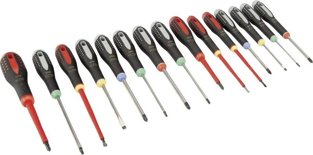 Jeu de tournevis ergonomiques Bahco Ergo pour vissage de précision
