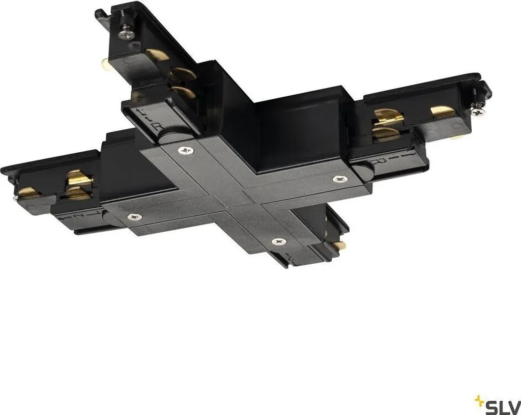 Connecteur S-Track Dali X noir pour rail triphasé haute performance