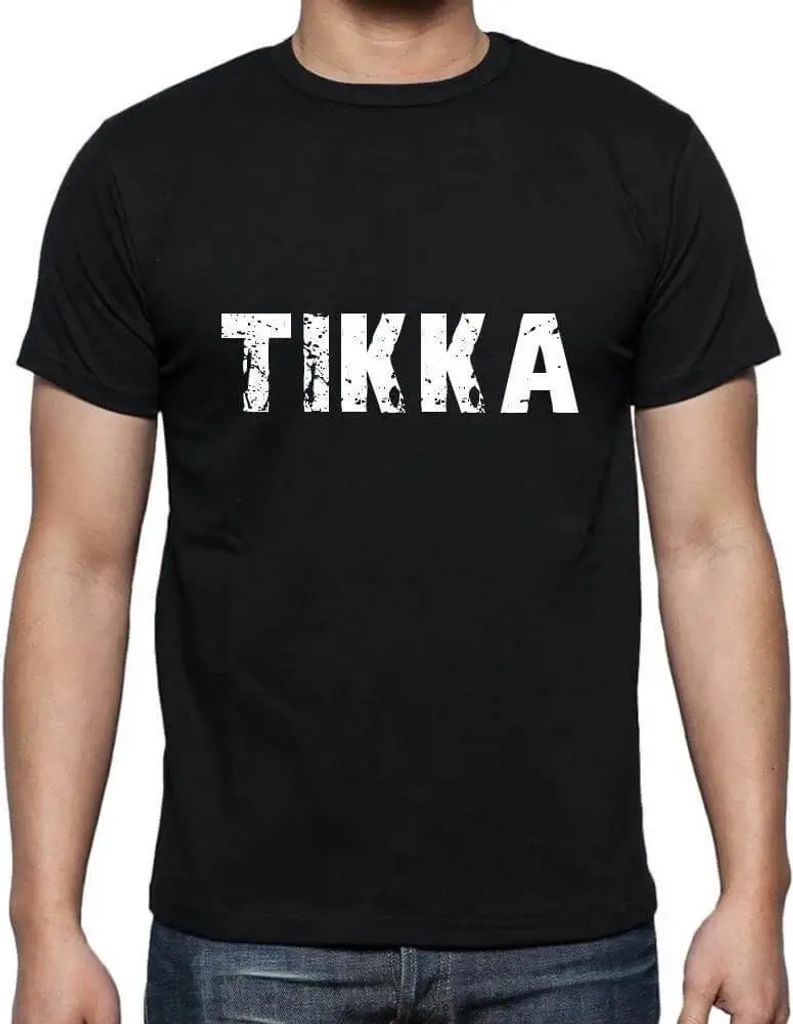 Herren Grafik T-Shirt Tikka Öko-Verantwortlich Vintage Jahrgang Kurzarm Lustige Druck Geburtstag Geschenk Mann
