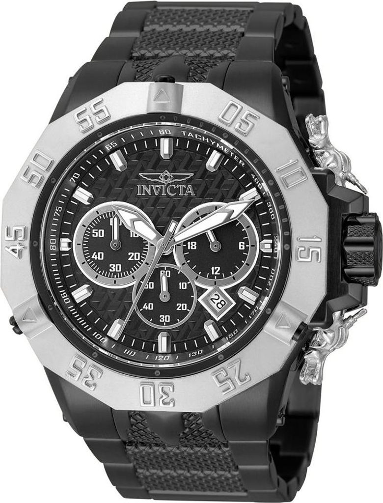 Invicta Subaqua - Poseidon 48359 Herren uhr - Wasserdicht - Analog - Quarzuhrwerk - Edelstahl mit grauen zifferblat - 54mm