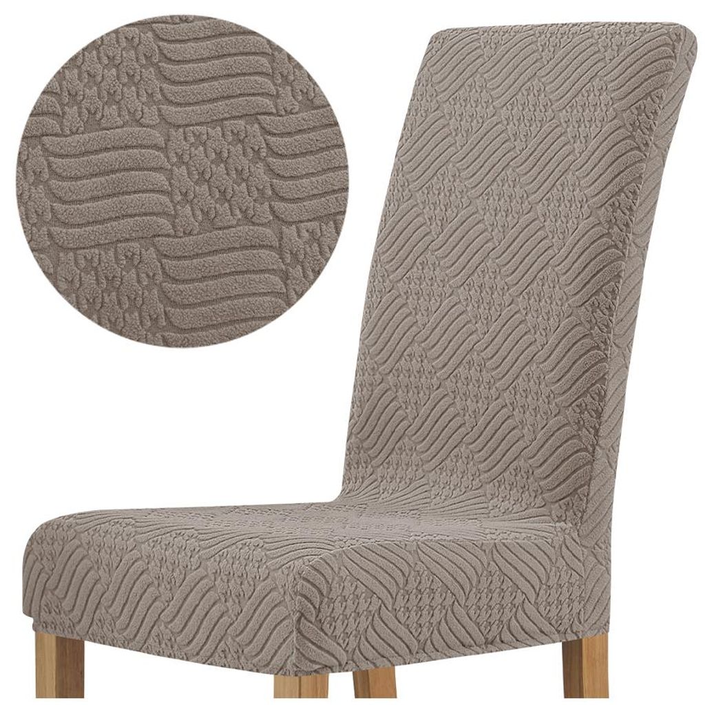 Dicker Jacquard-Stuhlbezug mit geprägtem Rautenmuster in Produktbild 