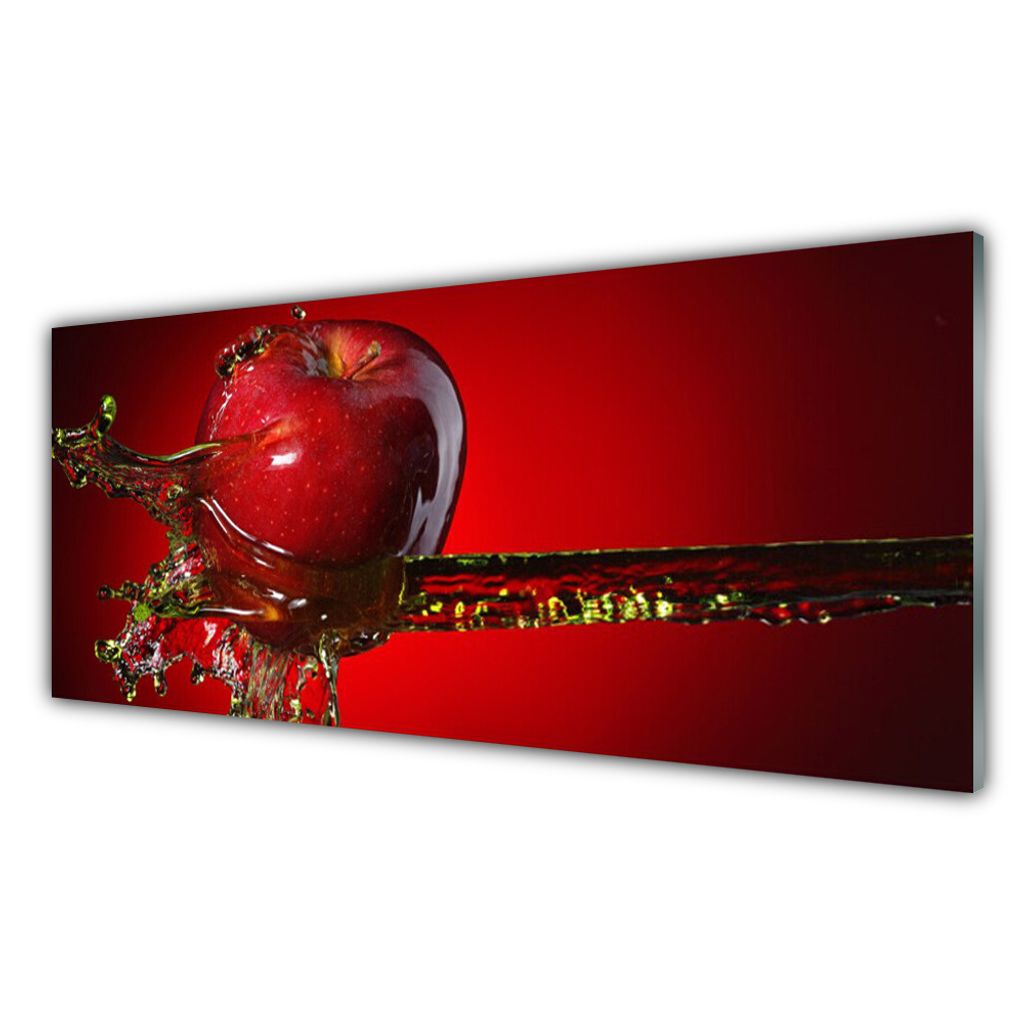 Glas-Bild Wandbilder Druck auf Glas 125x50 Deko Kunst Abstrakte Wellen 
