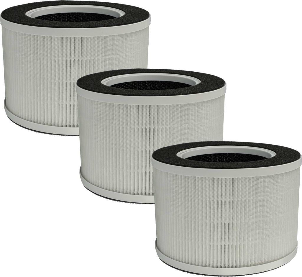 vhbw 3x Luftilter kompatibel mit Medion Life E350 Luftreiniger - Kombifilter Vorfilter + HEPA + Aktivkohle