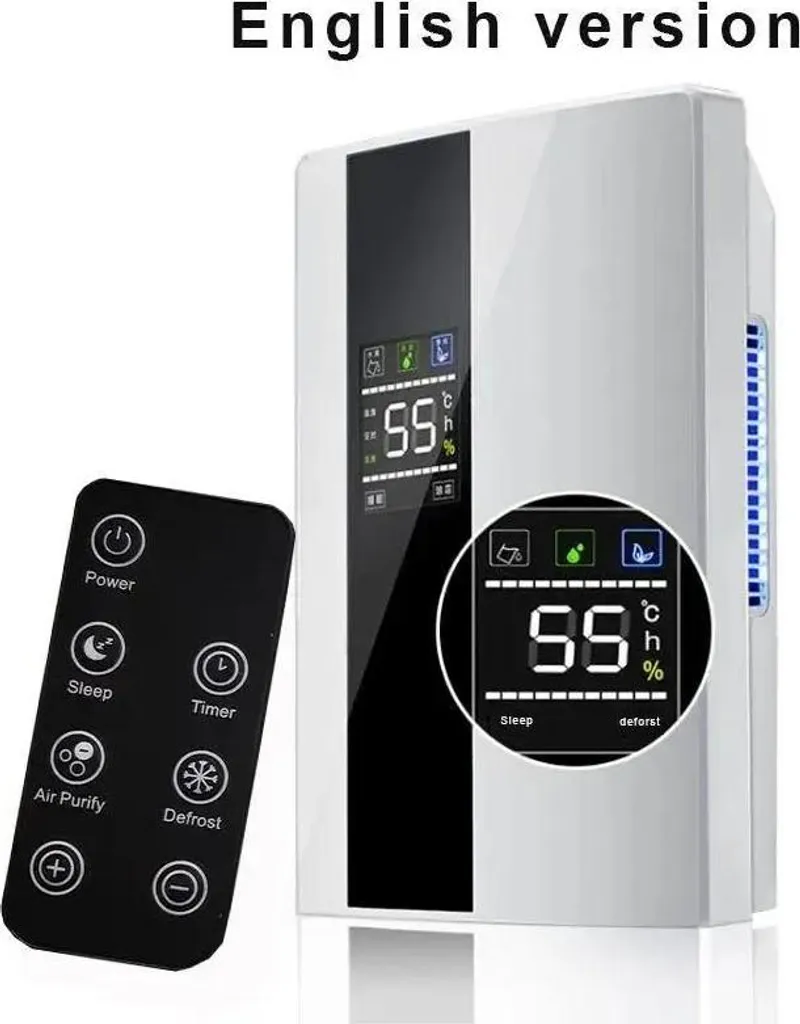 Deumidificatore 90W Purificatore 2 in 1 Portatile 220V Spina UE