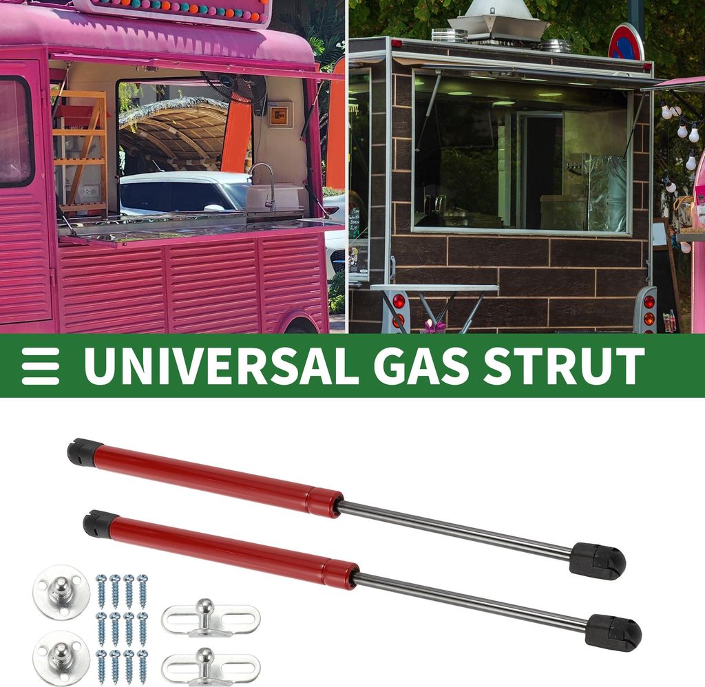 Universal Lift Supports Struts Gas Spring 15inch/380mm 40lb/180N/18kg Rot für Auto Deckel Boot Luke Dachfenster Deckel Unter Bett Hebe Werkzeugkas...