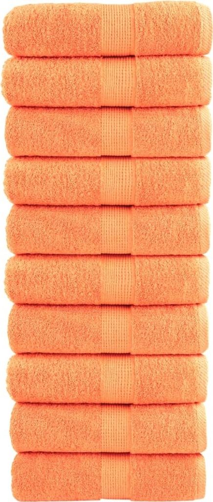 Möbel Premium-Seiftücher SOLUND 10 Stk. Orange 30x30 cm 600 g/m² - Duschtücher 137373